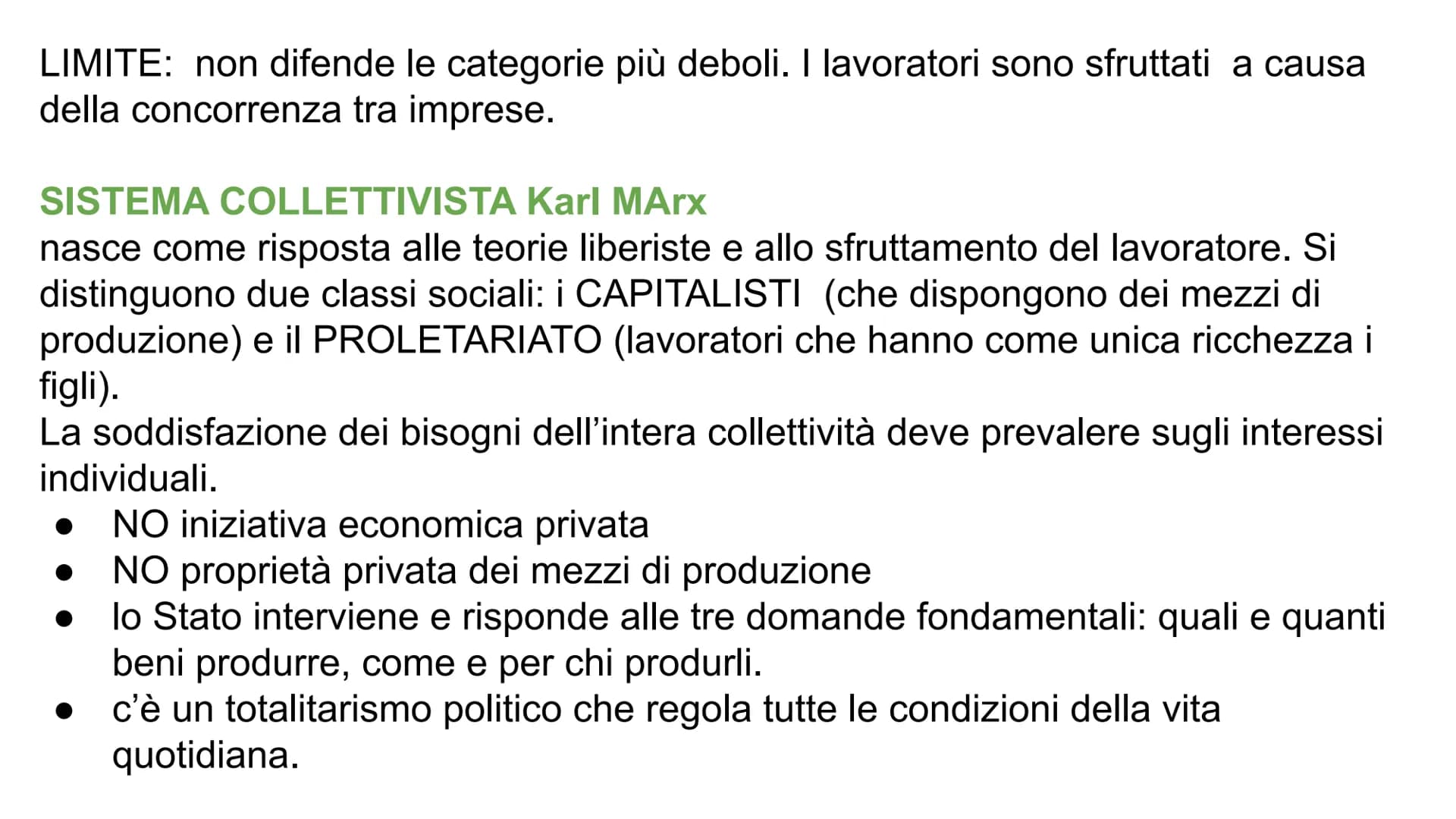 
<p>I sistemi economici si classificano in base allo spazio riservato all'iniziativa privata.</p>
<h2 id="sistemaliberistaxviiisecolofinoall