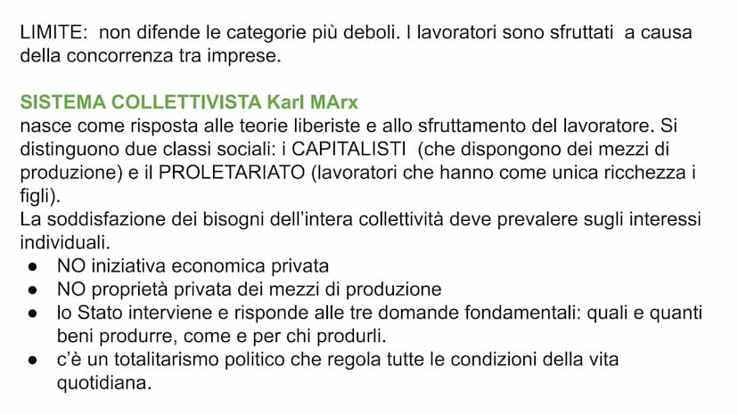 
<p>I sistemi economici si classificano in base allo spazio riservato all'iniziativa privata.</p>
<h2 id="sistemaliberistaxviiisecolofinoall