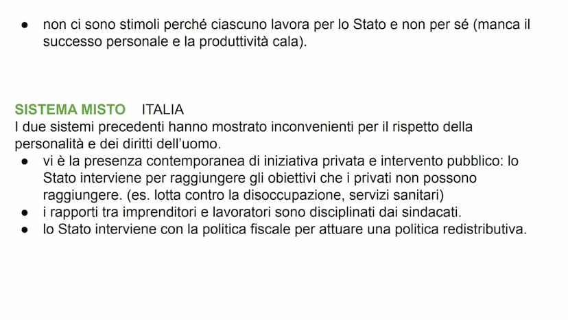 
<p>I sistemi economici si classificano in base allo spazio riservato all'iniziativa privata.</p>
<h2 id="sistemaliberistaxviiisecolofinoall