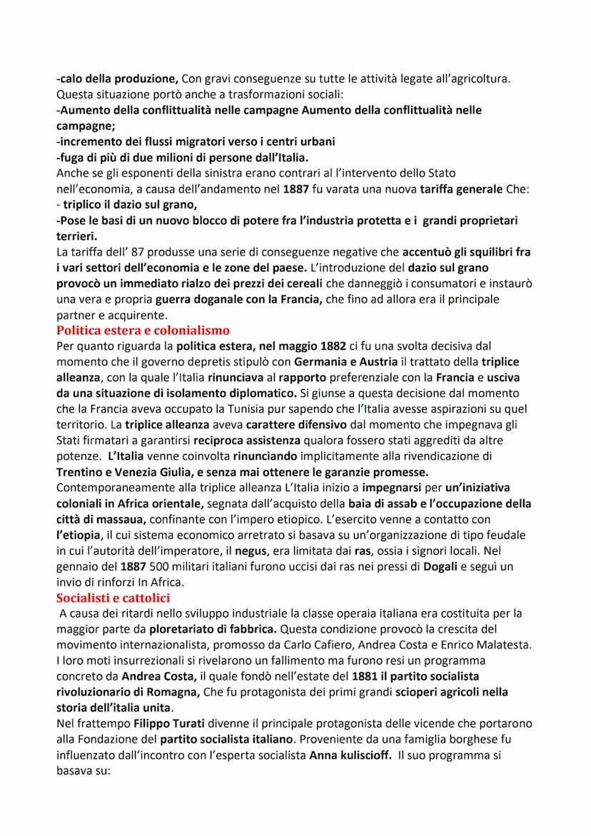 Storia 21 L'Italia dal 1870-914
L'Italia liberale
Il periodo compreso tra il 1870 con la presa di Roma e il 1914 con lo scoppio della prima
