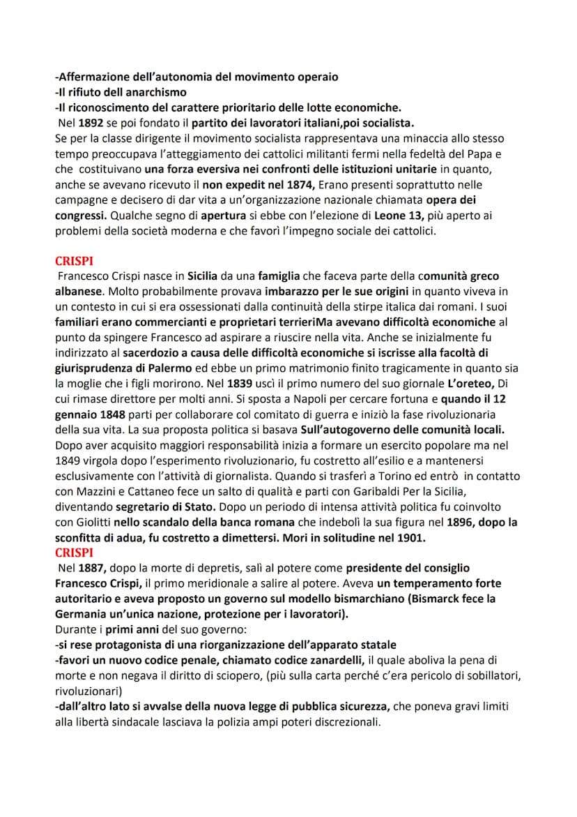 Storia 21 L'Italia dal 1870-914
L'Italia liberale
Il periodo compreso tra il 1870 con la presa di Roma e il 1914 con lo scoppio della prima
