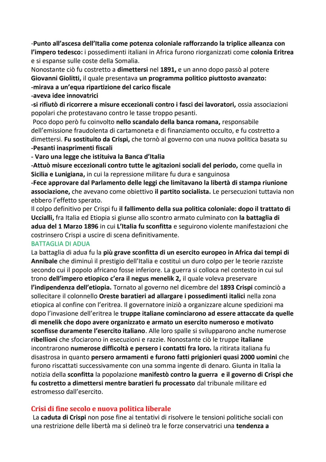 Storia 21 L'Italia dal 1870-914
L'Italia liberale
Il periodo compreso tra il 1870 con la presa di Roma e il 1914 con lo scoppio della prima
