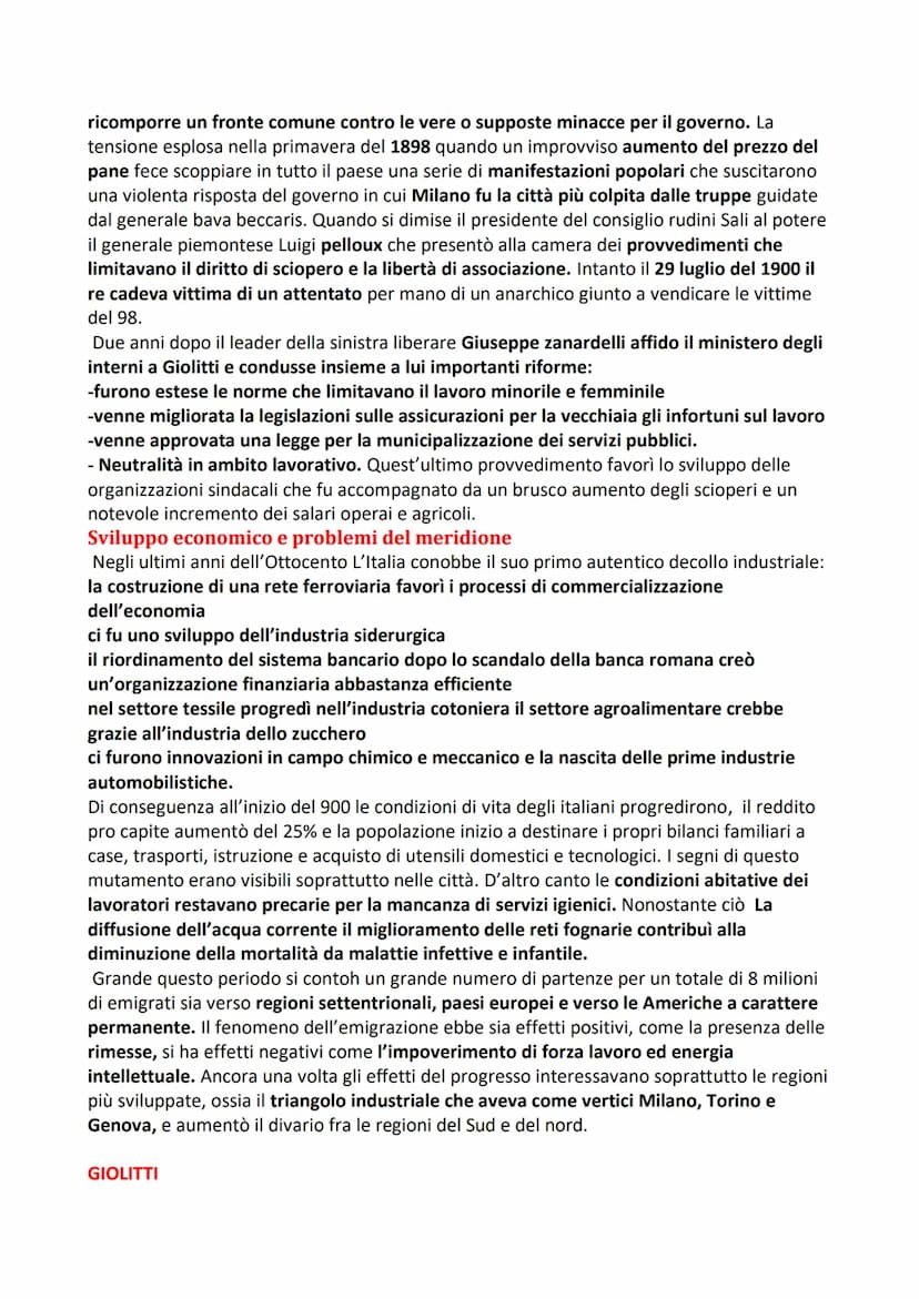 Storia 21 L'Italia dal 1870-914
L'Italia liberale
Il periodo compreso tra il 1870 con la presa di Roma e il 1914 con lo scoppio della prima
