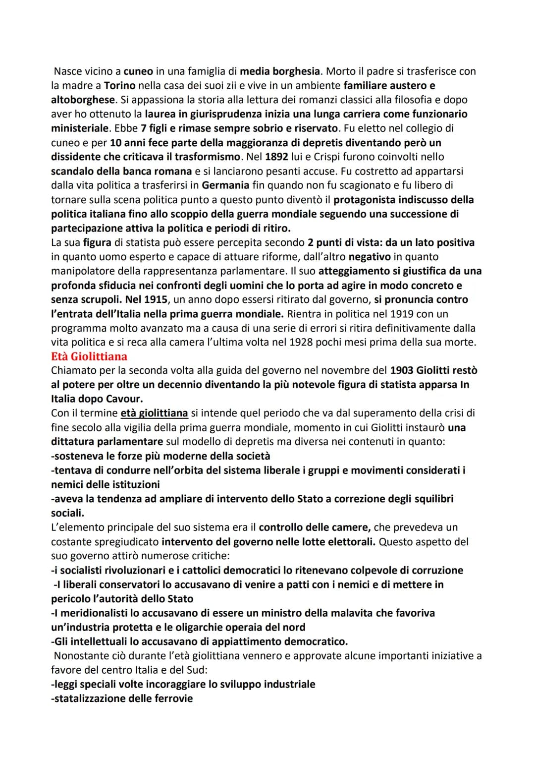 Storia 21 L'Italia dal 1870-914
L'Italia liberale
Il periodo compreso tra il 1870 con la presa di Roma e il 1914 con lo scoppio della prima
