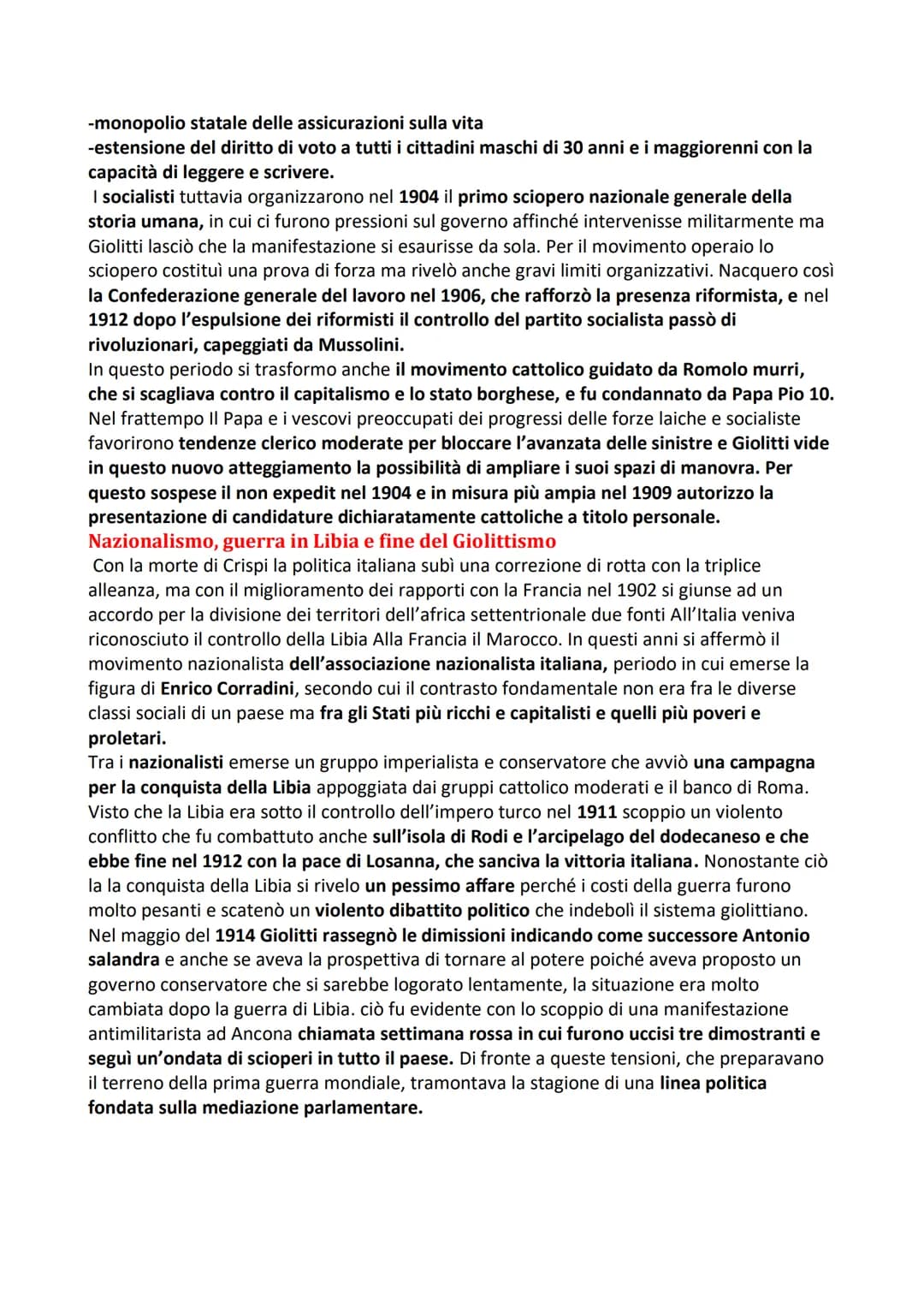 Storia 21 L'Italia dal 1870-914
L'Italia liberale
Il periodo compreso tra il 1870 con la presa di Roma e il 1914 con lo scoppio della prima
