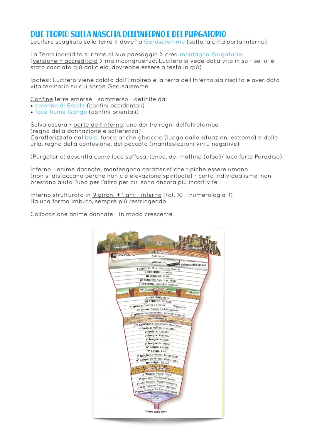 Poema di terzine di endecasillabi
> importante x risvolto teologico, spirituale: narra il viaggio di Dante attraverso
i tre regni dell'oltre