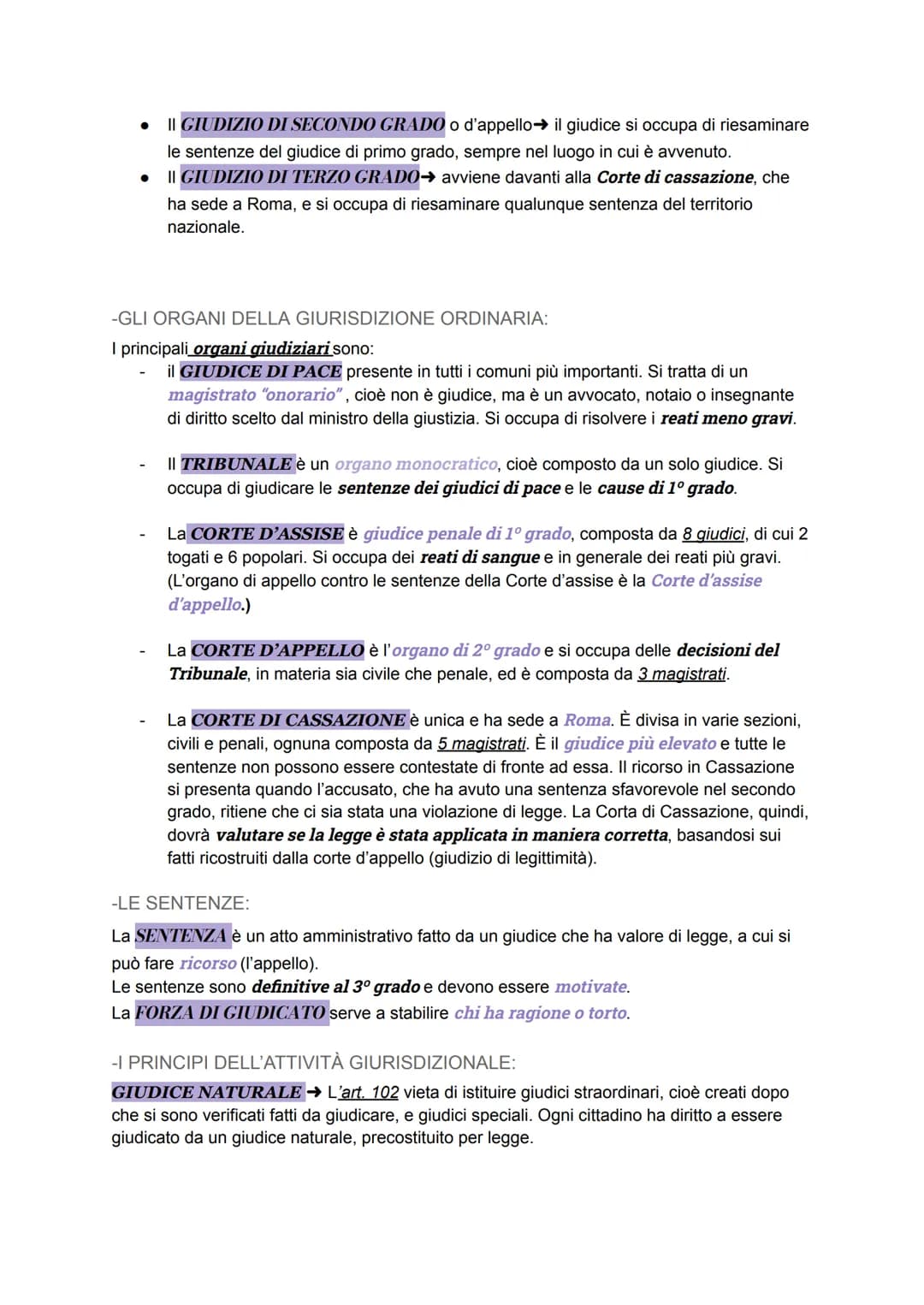 LA MAGISTRATURA
La FUNZIONE GIURISDIZIONALE Consiste nell'amministrare la giustizia ed è
affidata alla MAGISTRATURA ; quest'ultima è un insi