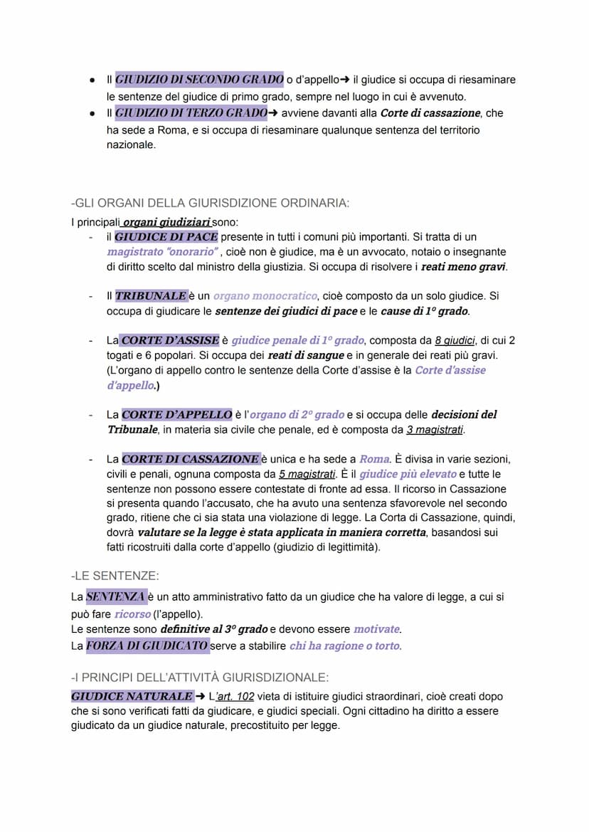LA MAGISTRATURA
La FUNZIONE GIURISDIZIONALE Consiste nell'amministrare la giustizia ed è
affidata alla MAGISTRATURA ; quest'ultima è un insi