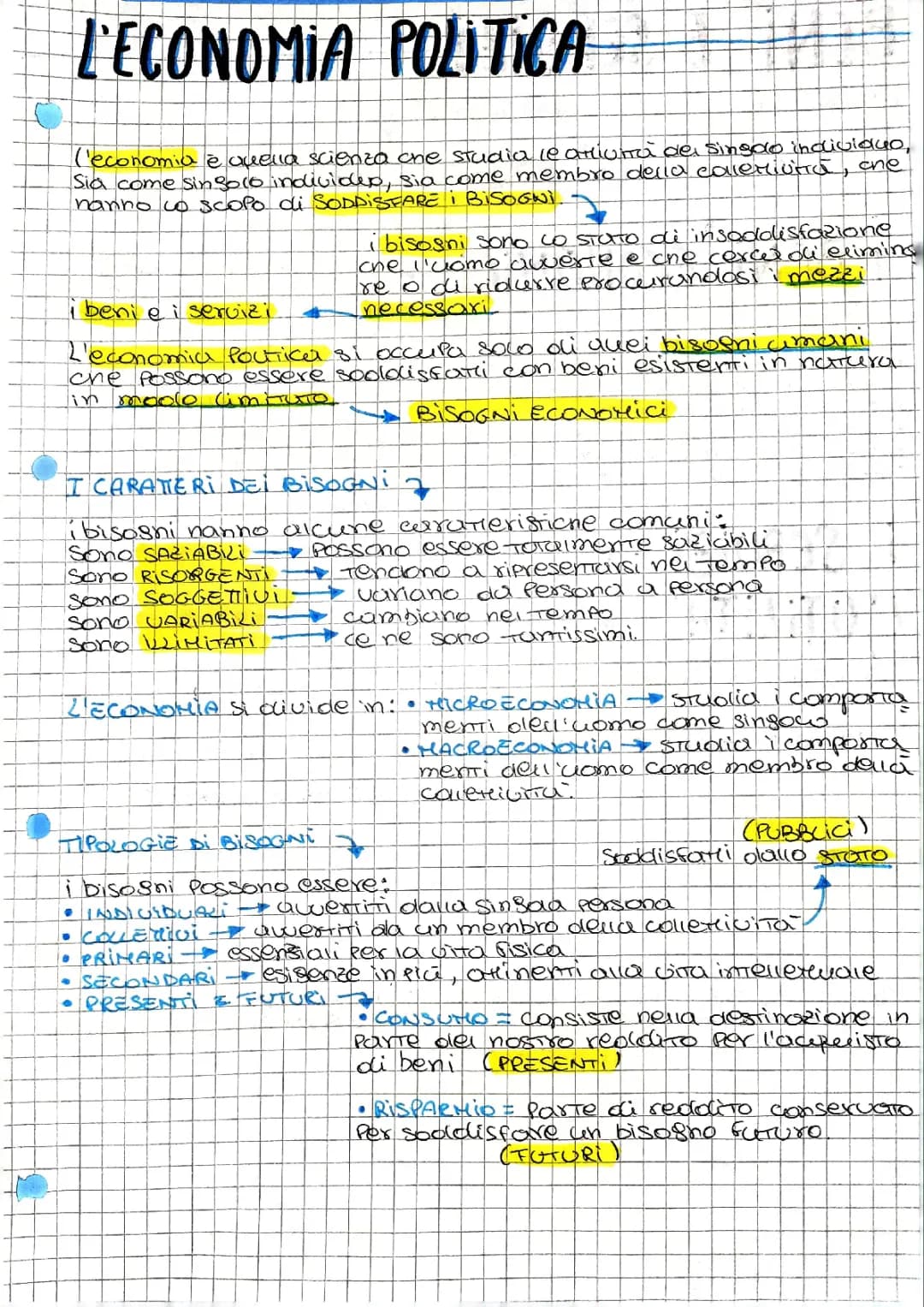 Riassunto Economia Politica: Appunti Semplici in PDF