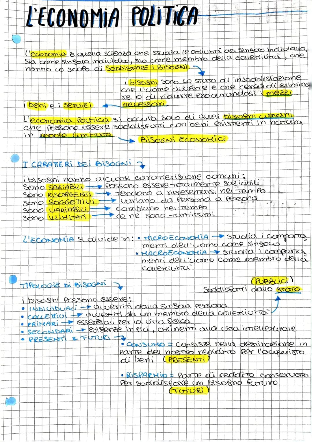 
<p>L'economia è quella scienza che studia le attività del singolo individuo, sia come individuo, sia come membro della collettività, con lo