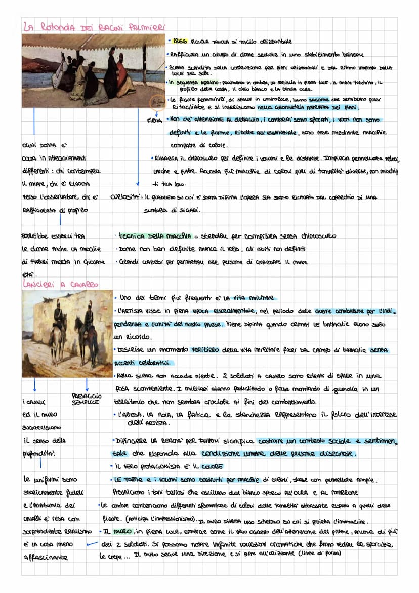 ORIGINI:
• PRIMA deu' unita' di 'ItAlle fino AL 1875
• PASSAGGIO DA un Romanticismo di ispirazione storica
I Macchiaioli
Giovanni FATTORI
ON