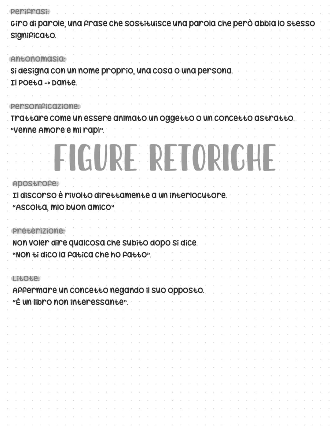 Tutte le figure retoriche: Elenco e esempi PDF di posizione e significato