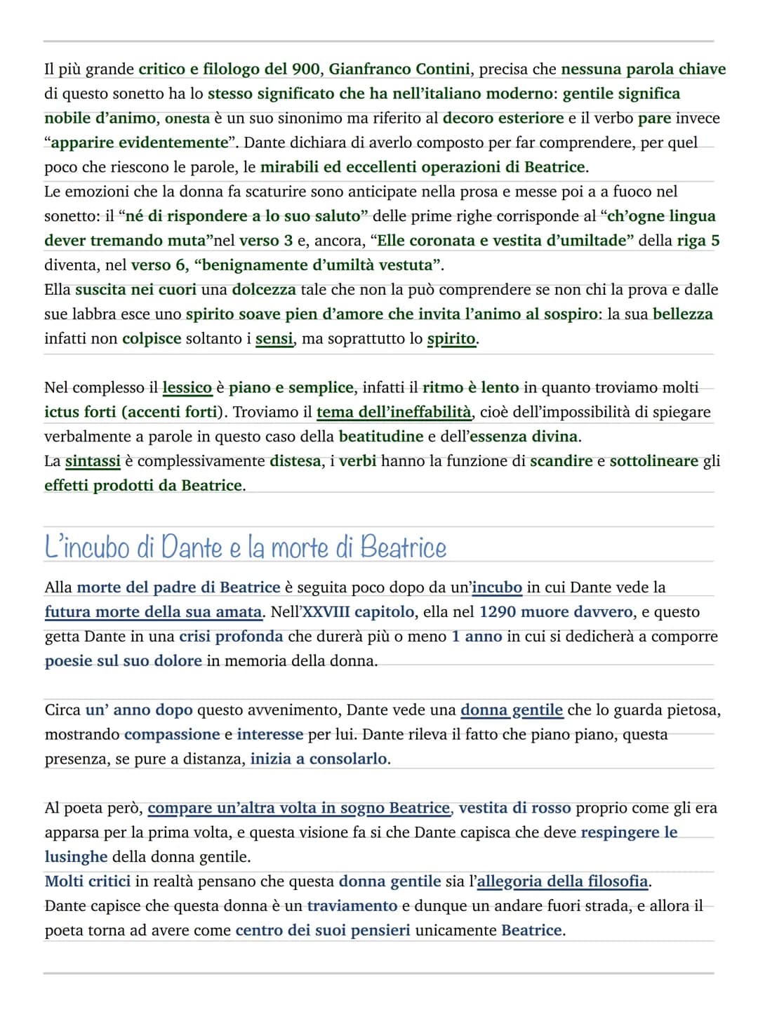 Vita nuova
La vita nuova di Dante, è un opera mista di prosa e versi, si tratta quindi di un "prosimetro"
ed è centrata completamente su Bea