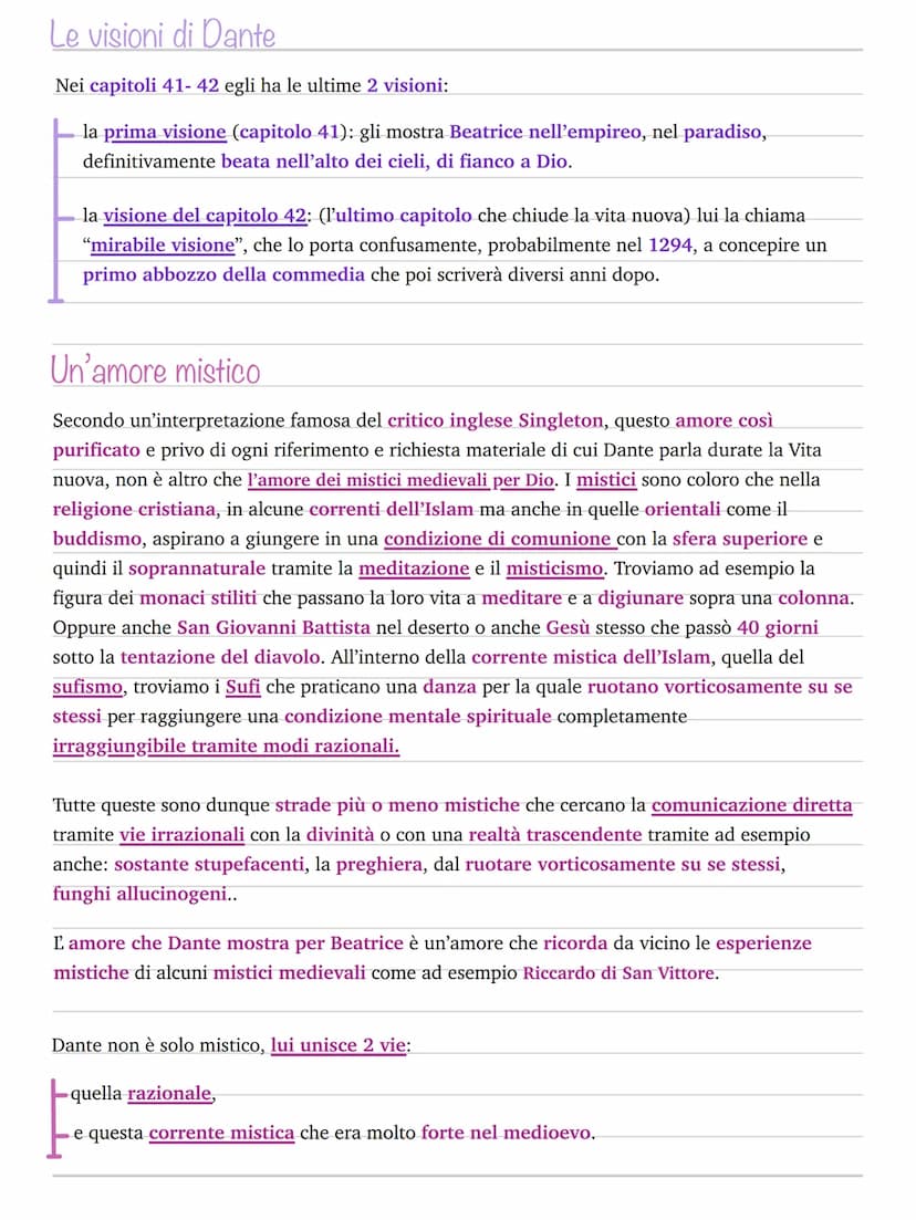 Vita nuova
La vita nuova di Dante, è un opera mista di prosa e versi, si tratta quindi di un "prosimetro"
ed è centrata completamente su Bea