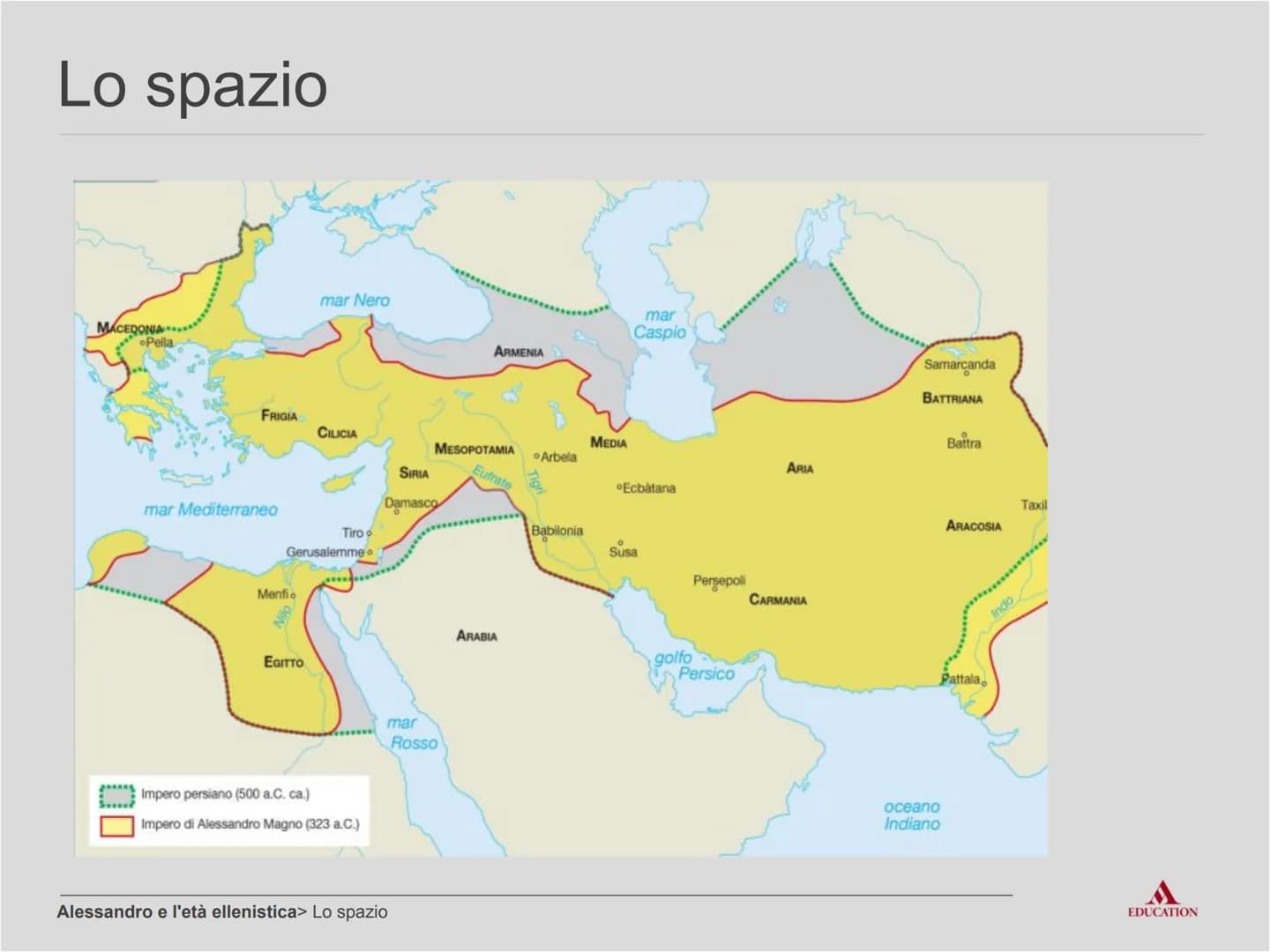 Alessandro
e l'età ellenistica
EDUCATION Per cominciare
EDUCATION I processi
Sparta e Tebe tentano di
imporre la propria egemonia
sulla Grec