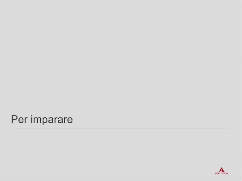 Alessandro
e l'età ellenistica
EDUCATION Per cominciare
EDUCATION I processi
Sparta e Tebe tentano di
imporre la propria egemonia
sulla Grec