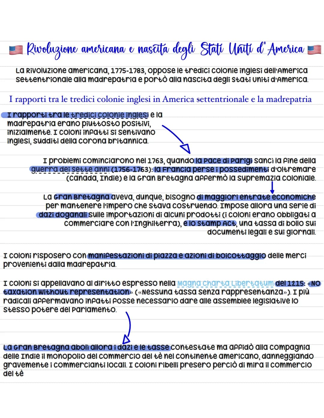 Rivoluzione americana e nascita degli Stati Uniti d'America
La Rivoluzione americana, 1775-1783, oppose le tredici colonie inglesi dell'Amer