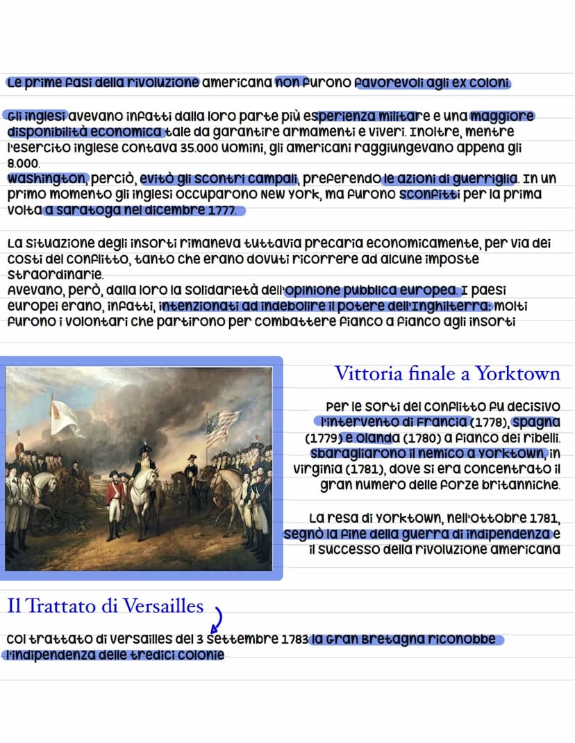 Rivoluzione americana e nascita degli Stati Uniti d'America
La Rivoluzione americana, 1775-1783, oppose le tredici colonie inglesi dell'Amer