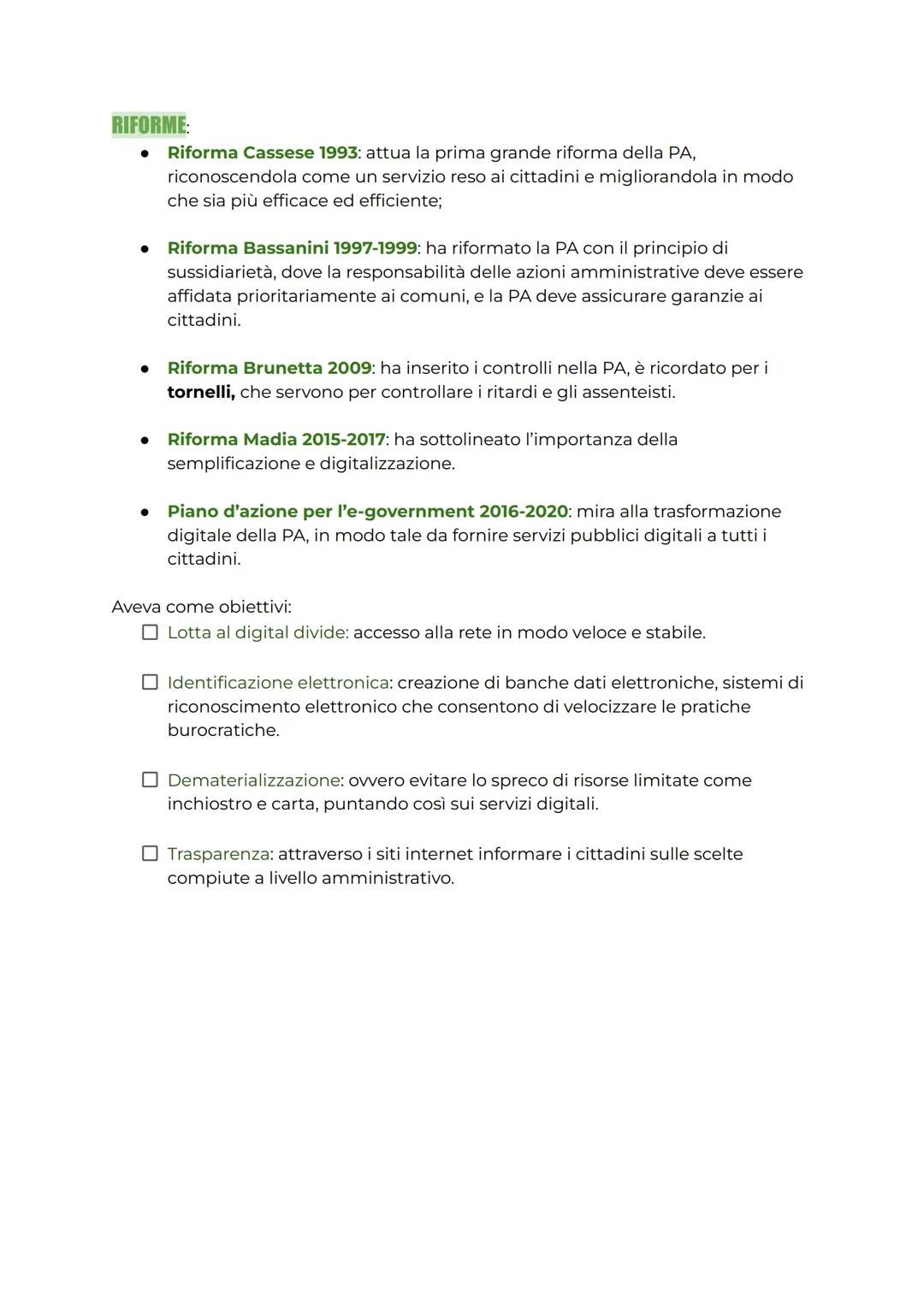 PUBBLICA AMMINISTRAZIONE
È l'insieme di organi appartenenti allo stato e operano con l'obiettivo di soddisfare
i bisogni della collettività.