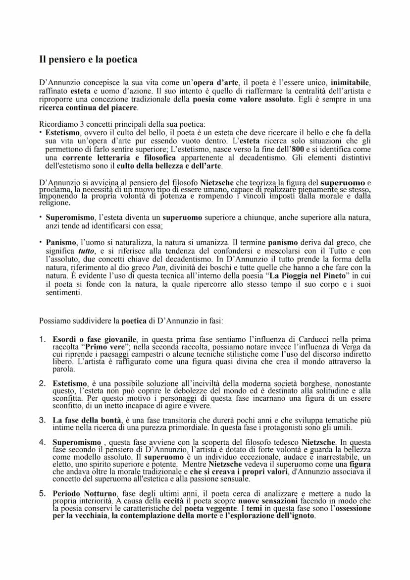 Gabriele D'Annunzio
Gabriele D'Annunzio fu scrittore, poeta, drammaturgo, militare, politico, simbolo del
Decadentismo in Italia e celebre f