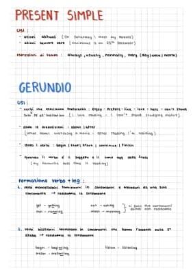 Know present simple - gerundio - present continuous - simple past - present perfect - past continuous  thumbnail