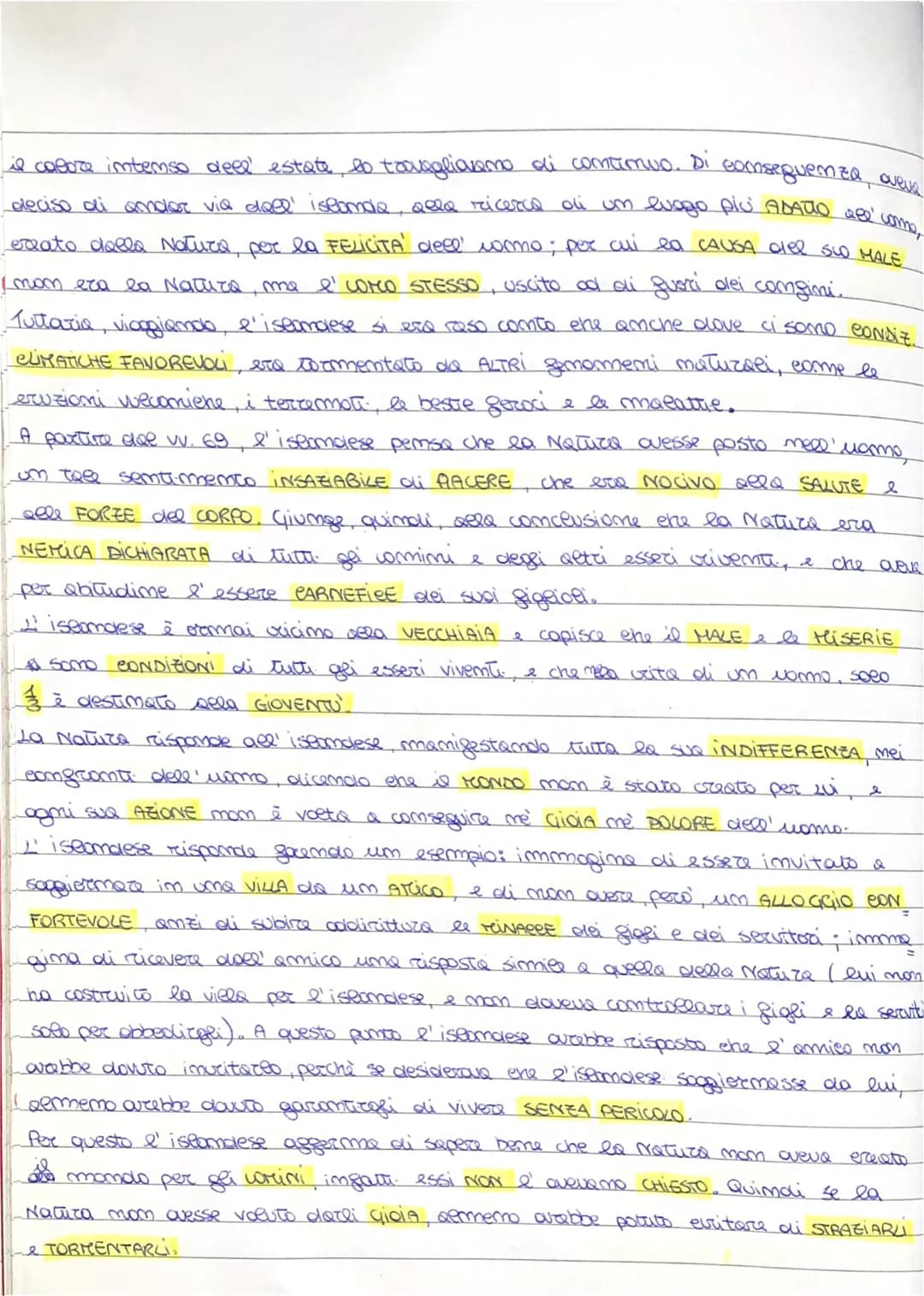 "DIALOGO DELLA NATURA E DI UN ISLANDESE" oli Leoperai.
Uma delle operette morali" più importanti, scritte da Leopardi è il "DIALOGO della
NA