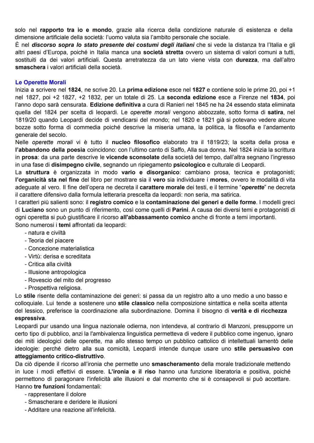 LEOPARDI
La Vita
La vicenda di Leopardi si svolge durante il Romanticismo, egli presenta una posizione totalmente
classicista ma resta sensi