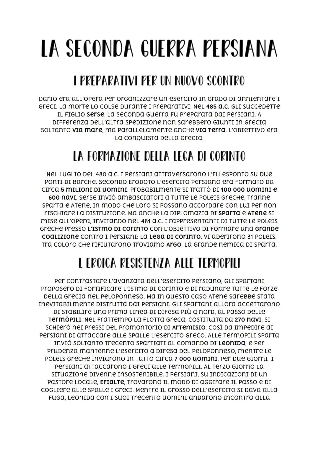 LA SECONDA GUERRA PERSIANA
I PREPARATIVI PER UN NUOVO SCONTRO
Dario era aLL'Opera Per organizzare un esercITO IN GRADO DI annientare I
Greci