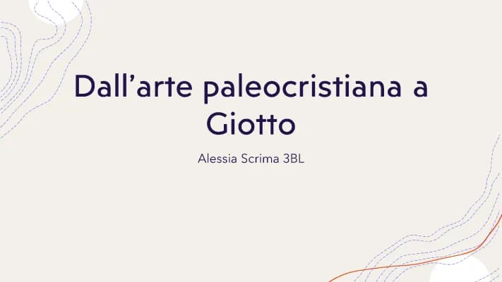 Know Arte paleocristiana, arte gotica e Giotto - riassunto thumbnail