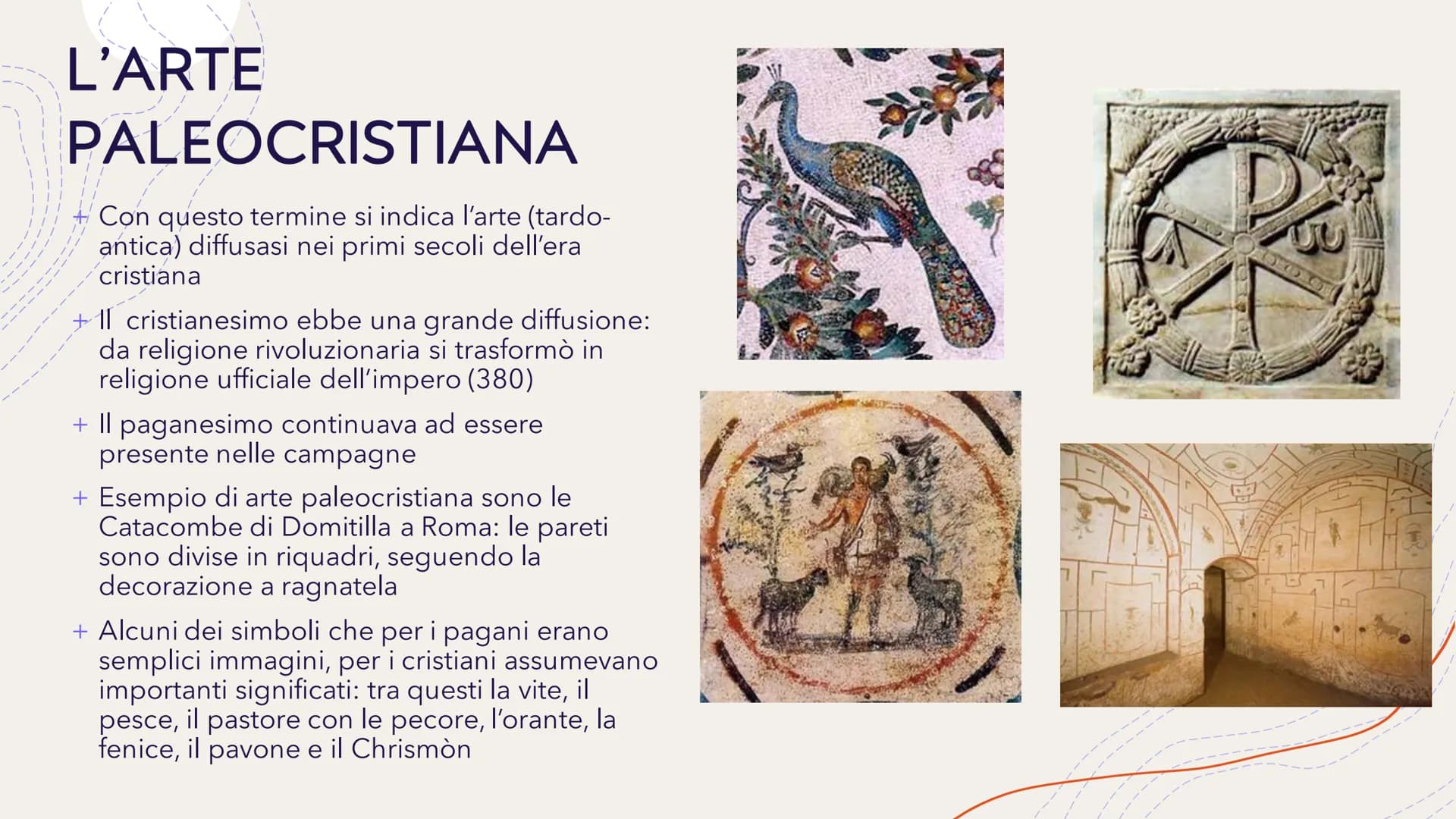 Dall'arte paleocristiana
Giotto
Alessia Scrima 3BL L'ARTE
PALEOCRISTIANA
Con questo termine si indica l'arte (tardo-
antica) diffusasi nei p