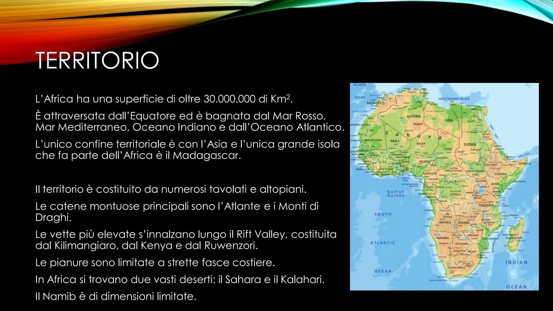 L'AFRICA
6 Apr
CAPO VERDE
Maline
Sahara
Odettale
Gloss
Hatut
MAROCCO
An
MAURITANIA
GUINEA
OCEANO
LIBERIA
MALI
ATLANTICO
PENCAL
Bold Smule KI