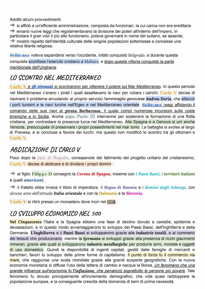 Carlo V
Carlo V ereditò il titolo di Duca di Borgogna dal padre, nel 1516 divenne re di Spagna. Il suo regno
comprendeva Borgogna, i paesi b