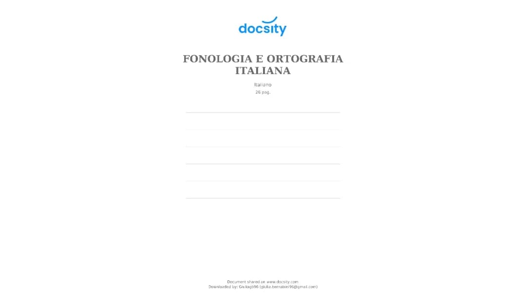 Fonologia e ortografia italiana