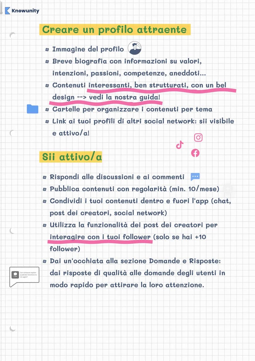 Knowunity
Benvenuti nel Club dei
creatori! Scopri i tuoi
vantaggi Knowunity
Congratulazioni, ora sei un membro
del Club dei Creatori di Know