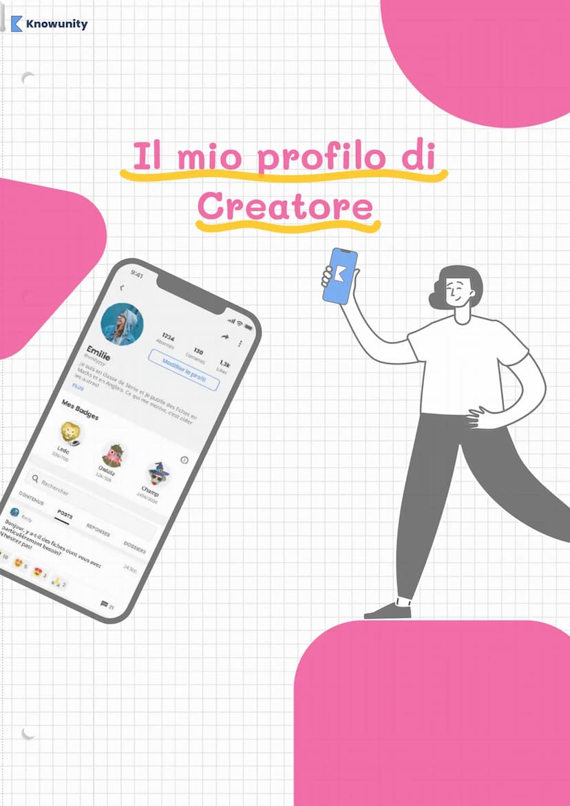Knowunity
Benvenuti nel Club dei
creatori! Scopri i tuoi
vantaggi Knowunity
Congratulazioni, ora sei un membro
del Club dei Creatori di Know