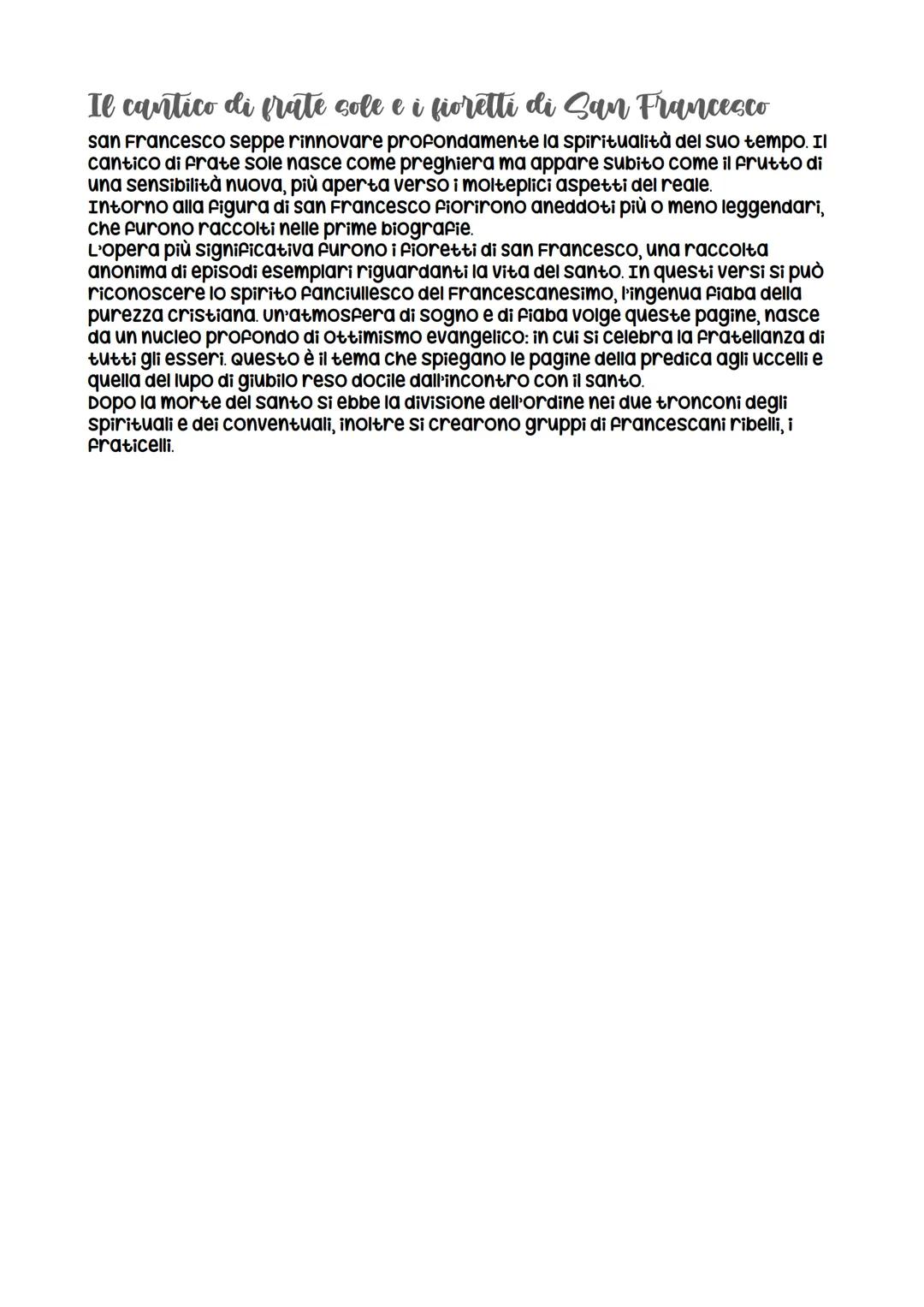 La letteratura religiosa nell'eta
comhemale
La chiesa e i movimenti ereticali
L'Italia nel corso del XIII secolo subisce trasformazioni soci