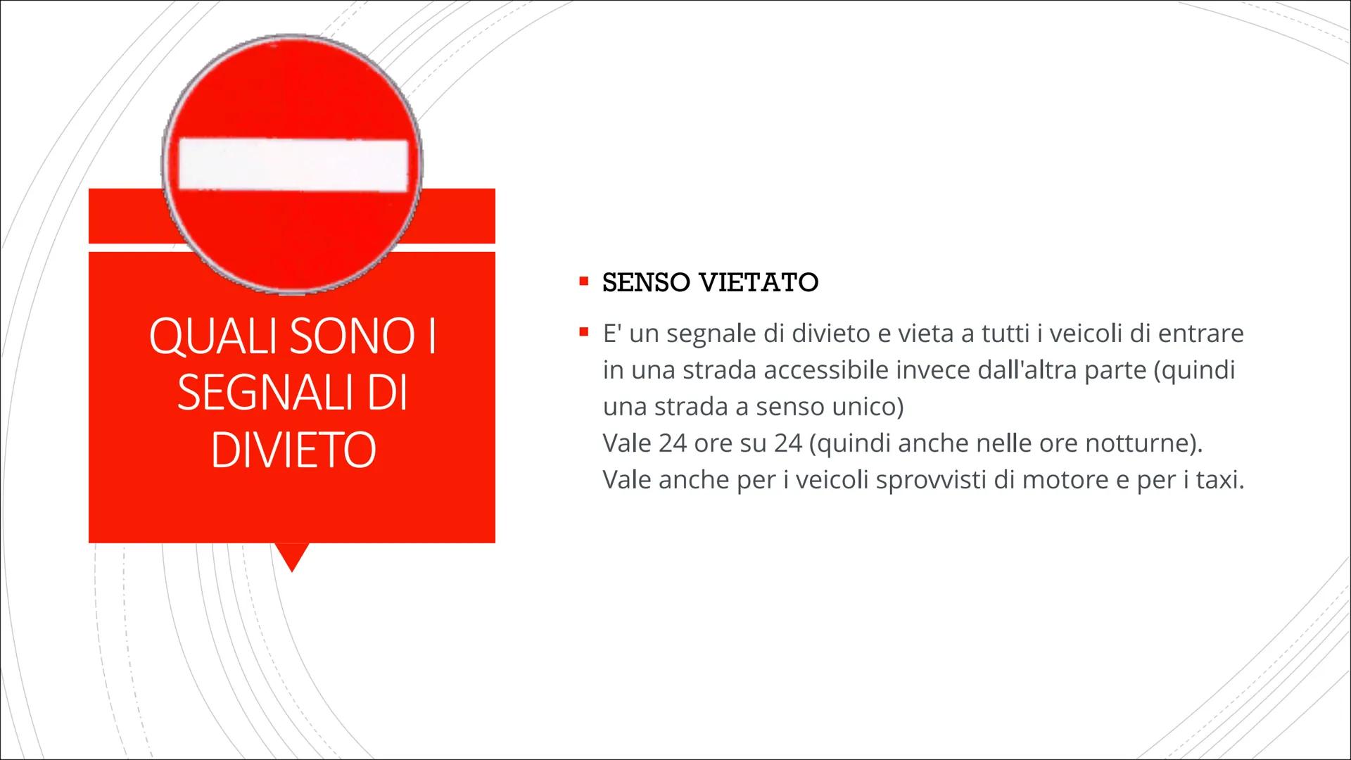 # I SEGNALI STRADALI E DIVIETO

Costituzione COSA SONO I
SEGNALI
STRADALI

■ Il nostro Codice della Strada disciplina all'articolo 39 i segn