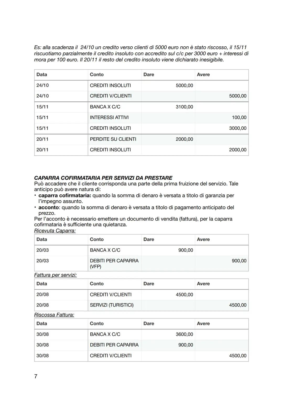 La Contabilità
Le Rilevazioni Contabili
Le rilevazioni contabili consistono nella raccolta e nell'elaborazione di dati
relativi alla gestion