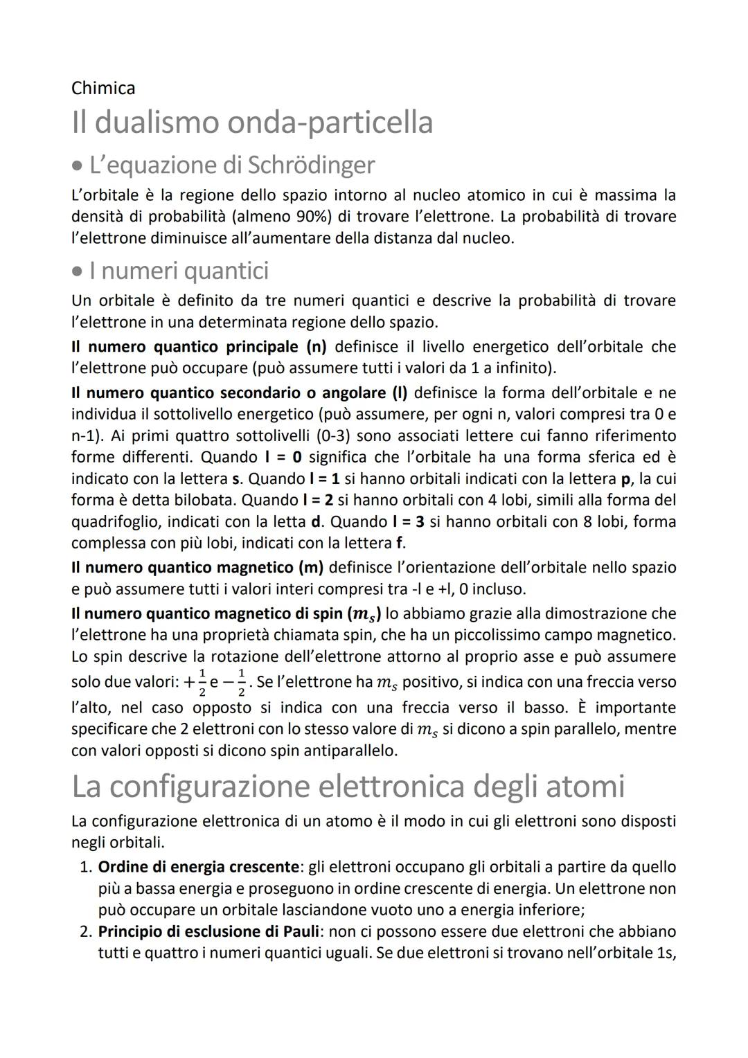 Chimica

# Dal modello di Bohr al
# modello a orbitali

## La necessità di un nuovo modello

All'inizio del XX secolo si era andato a ipotiz