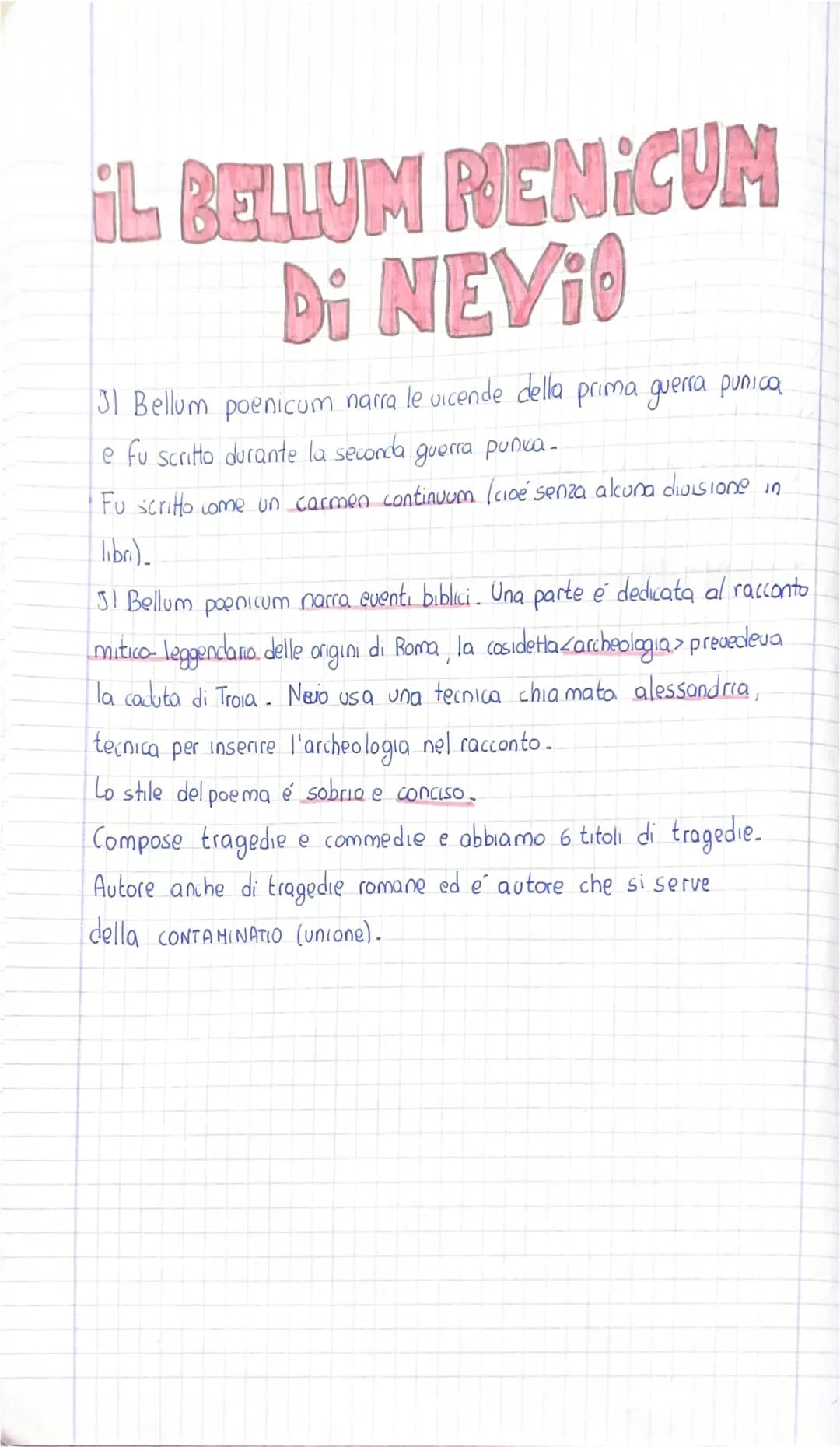 Il Bellum Poenicum di Nevio - Prima Guerra Punica e Letteratura Latina