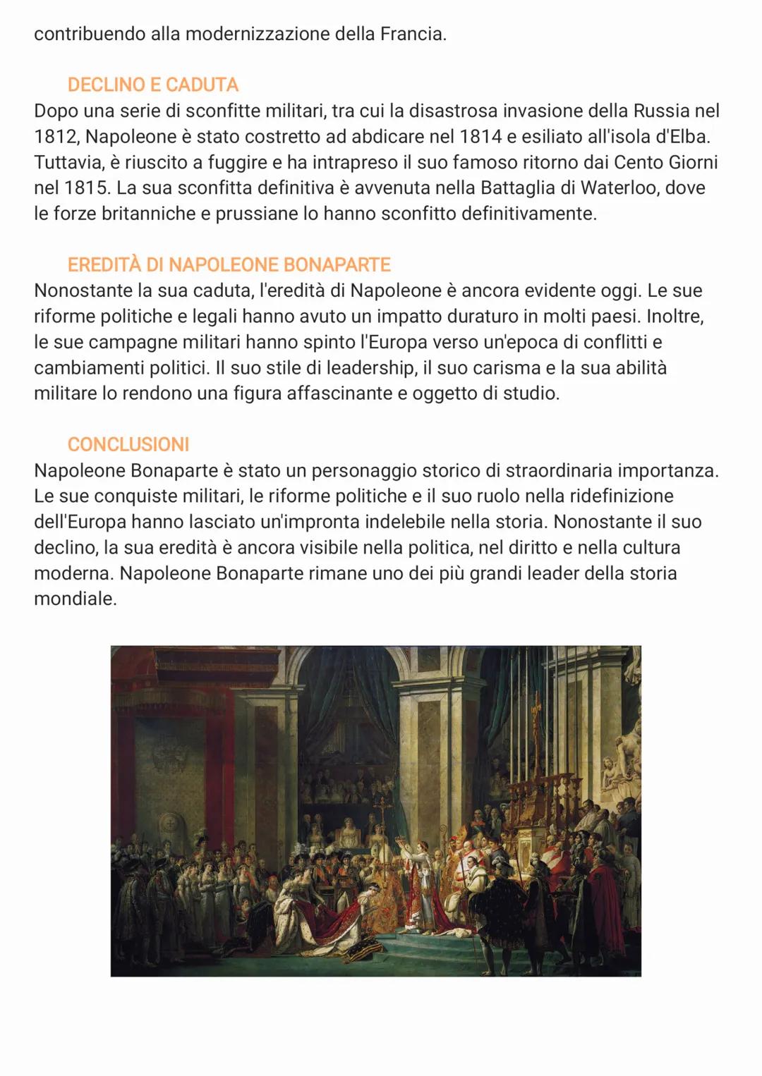 NAPOLEONE BONAPARTE
Un Imperatore che ha
Ridefinito la Storia
Napoleone Bonaparte è stato uno dei
personaggi più influenti e carismatici
del
