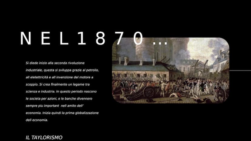 LA SECONDA
RIVOLUZIONE
ΝΕ
INDUSTRIALE
ANDA NEL 1870
Si diede inizio alla seconda rivoluzione
industriale, questa si sviluppa grazie al petro