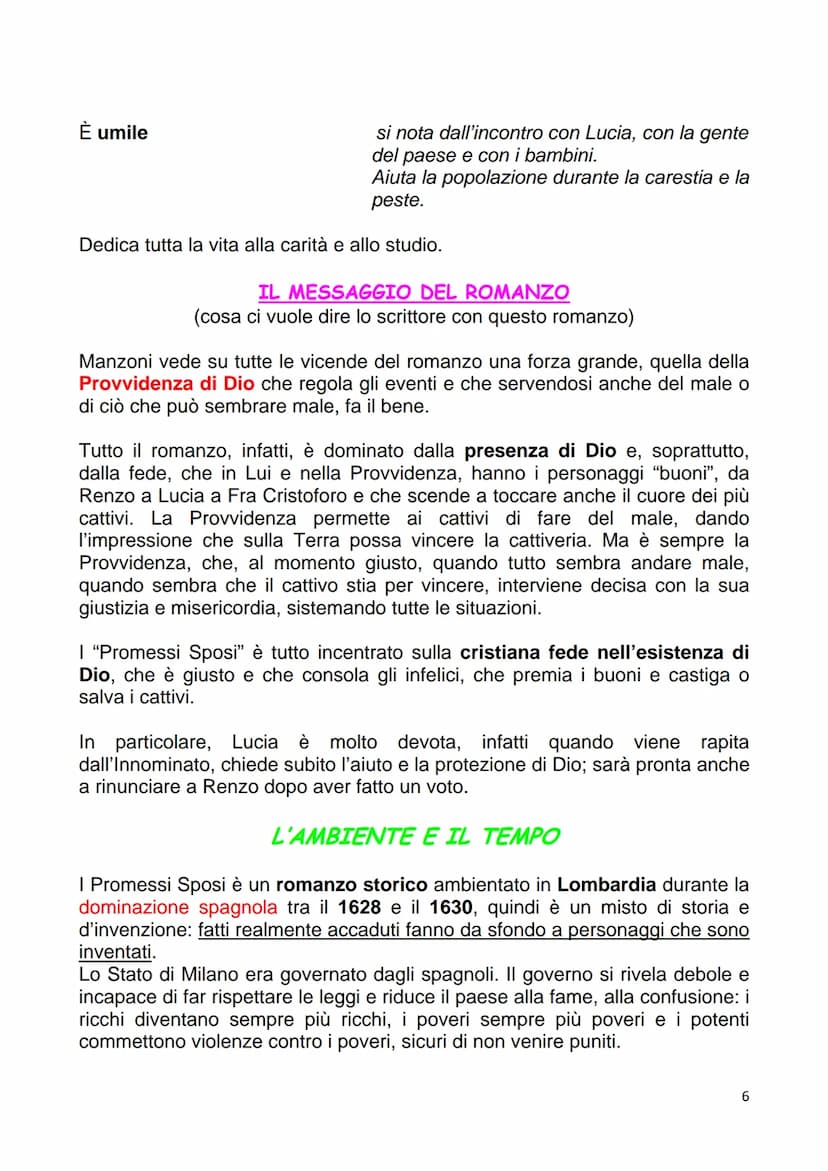 
<p>Il romanzo "I Promessi Sposi" è ambientato in provincia di Bergamo nel 2013. Le vicende ruotano attorno ai personaggi principali, Renzo,