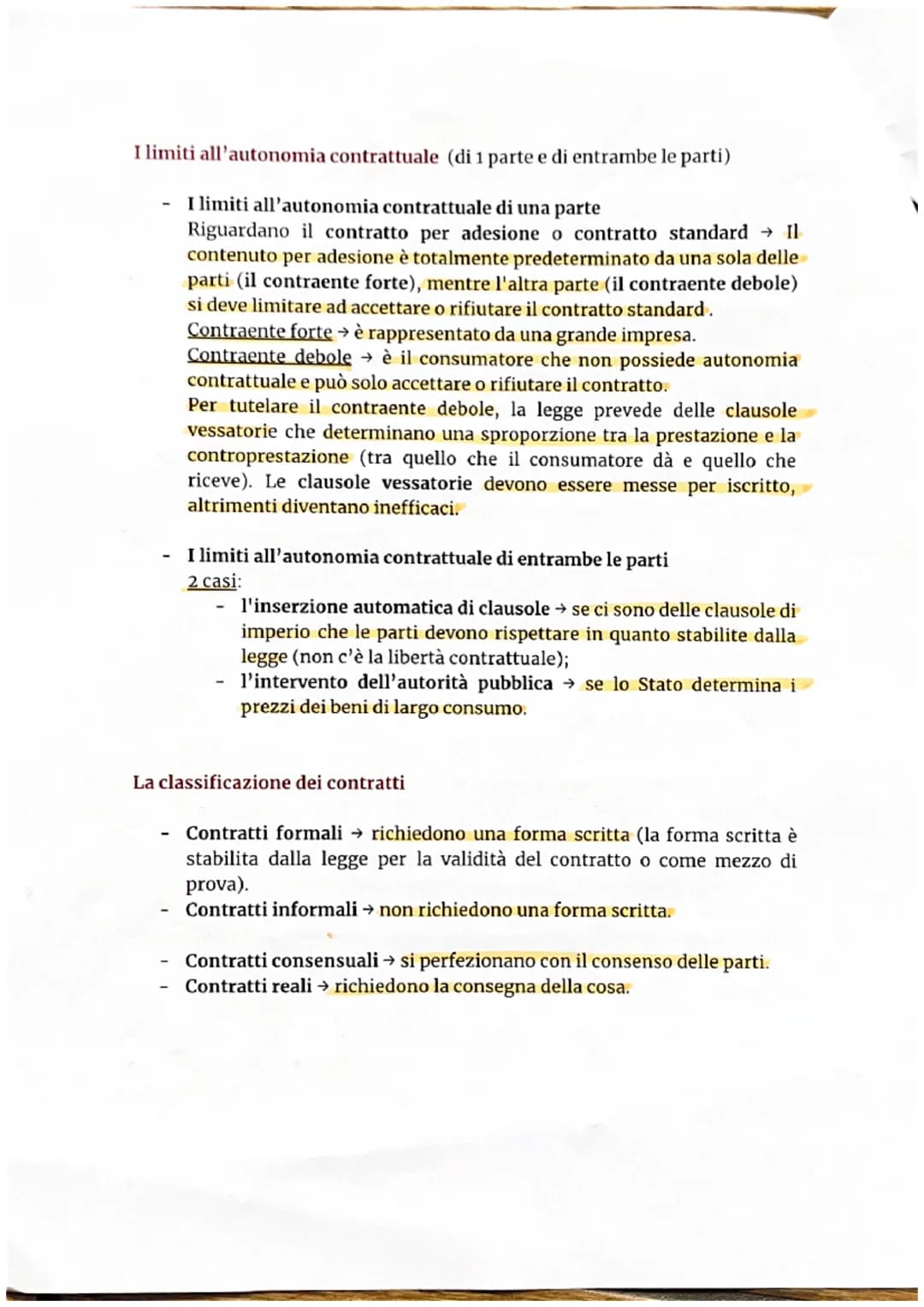 UNITA' DIL CONTRATTO
LEZIONE 1- FORMAZIONE ED EFFETTI DEL CONTRATTO
Il contratto L'accordo di due o più parti per costituire, regolare o
est