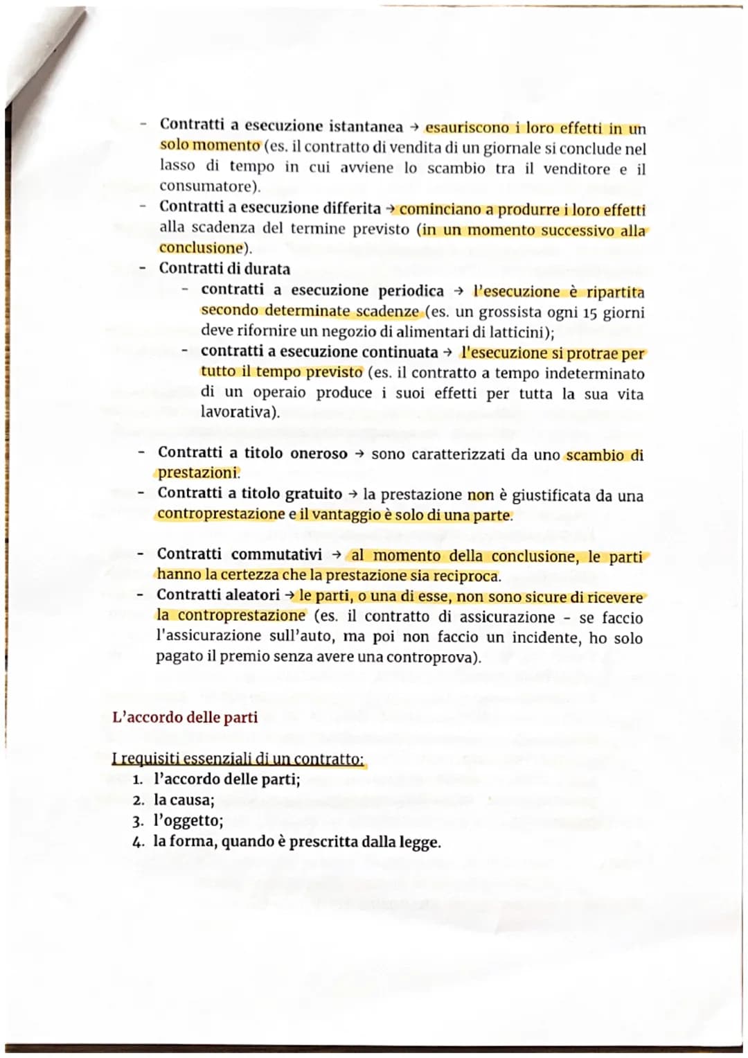 UNITA' DIL CONTRATTO
LEZIONE 1- FORMAZIONE ED EFFETTI DEL CONTRATTO
Il contratto L'accordo di due o più parti per costituire, regolare o
est