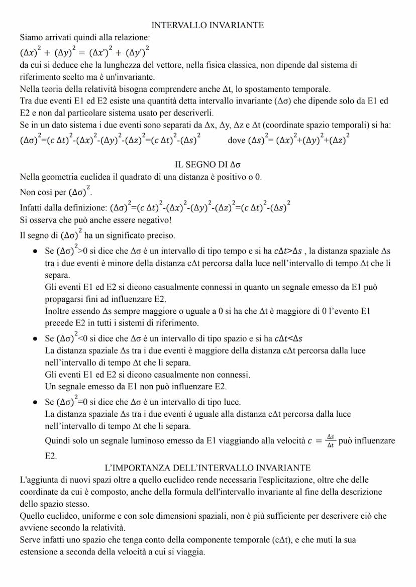 RELATIVITA' RISTRETTA
Definizione Il termine si riferisce al fatto che riguarda una categoria <<ristretta» di moti, quelli studiati
rispetto