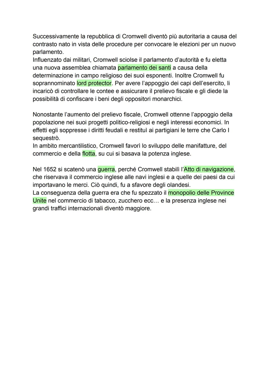 L'INGHILTERRA DEGLI STUART
La società inglese era stratificata in base al rango, ovvero al ceto di
appartenenza. Al vertice c'era la grande 