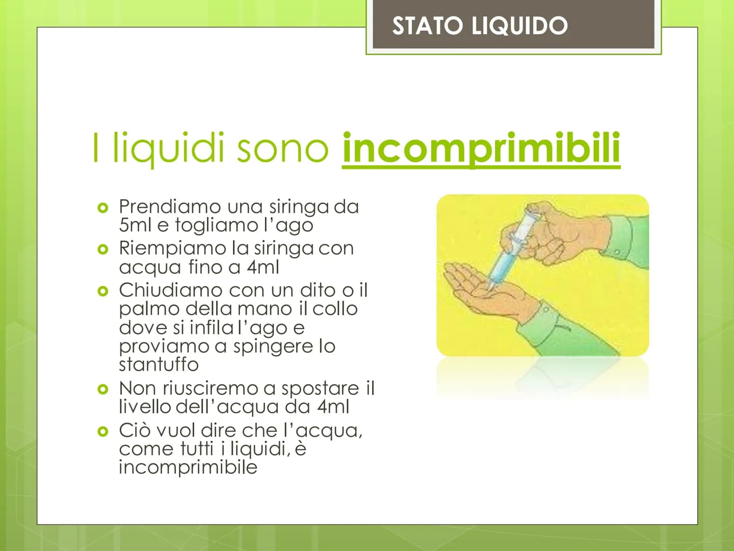 Stati di
aggregazione
della materia Cos'è lo stato di aggregazione?
Cos'è lo stato di aggregazione?
o E' il modo o meglio l'aspetto con cui 