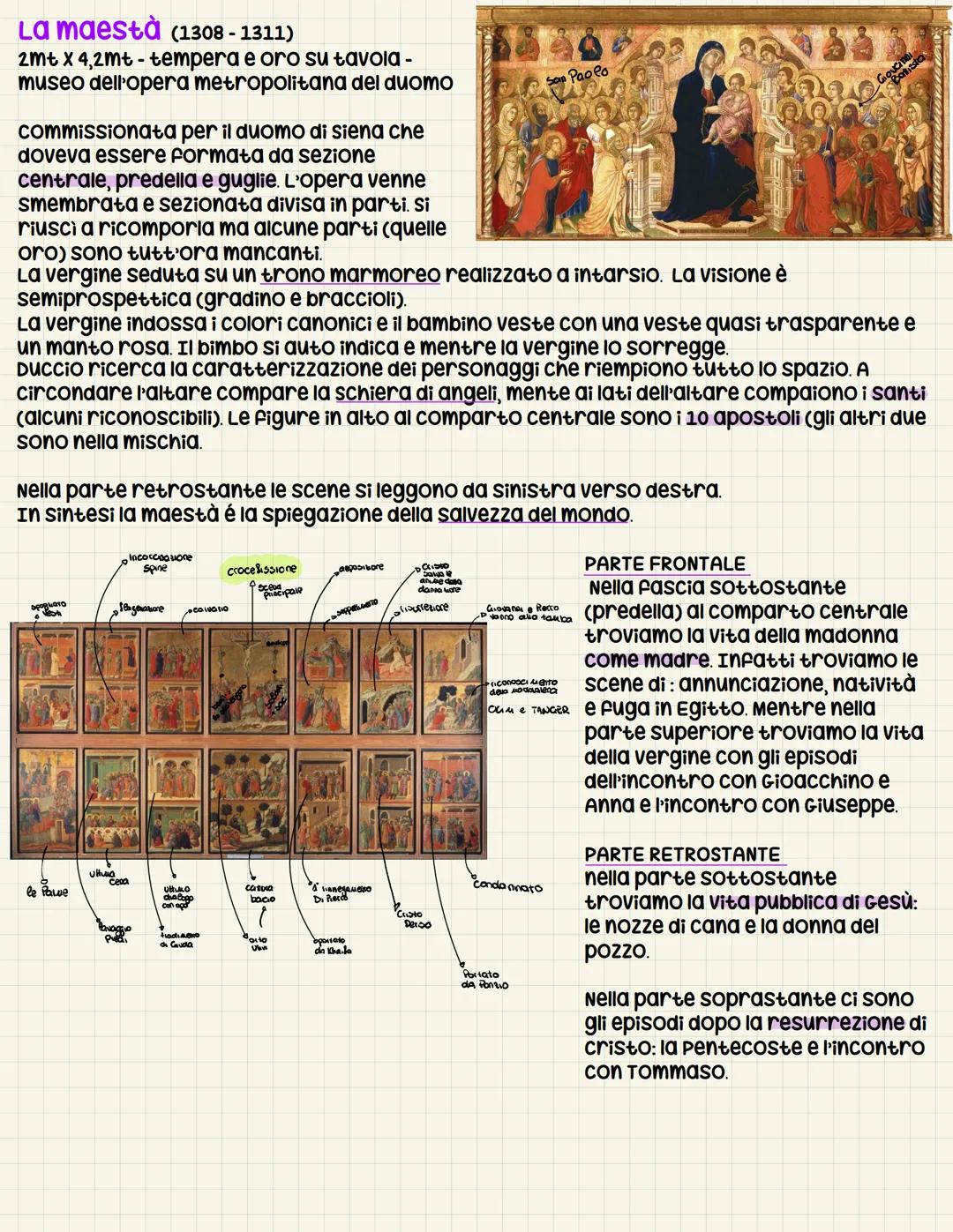 Cimabue (cenni di pepo)
Grande pittore del medioevo, la vicenda narra che sia stato il maestro di Giotto, e ha
portato grandi innovazioni pi