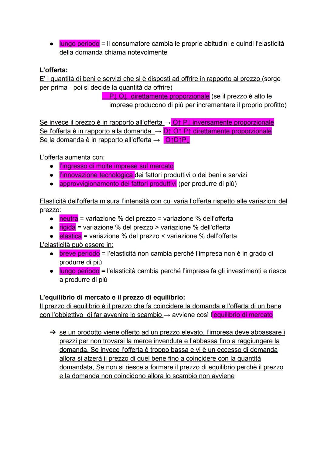 Domanda e Offerta
Il mercato:
Il mercato è un insieme di contrattazioni tra i soggetti che domandano e i soggetti
che offrono finalizzato al
